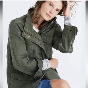 Madewell Utility Jacket in Dark Olive
